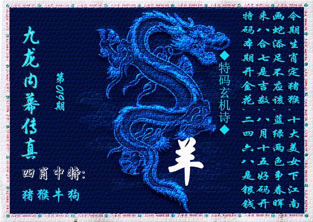 019期九龙内幕传真(新上市)[图]