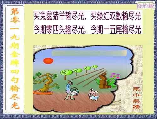 019期金牌四句输尽光[图]