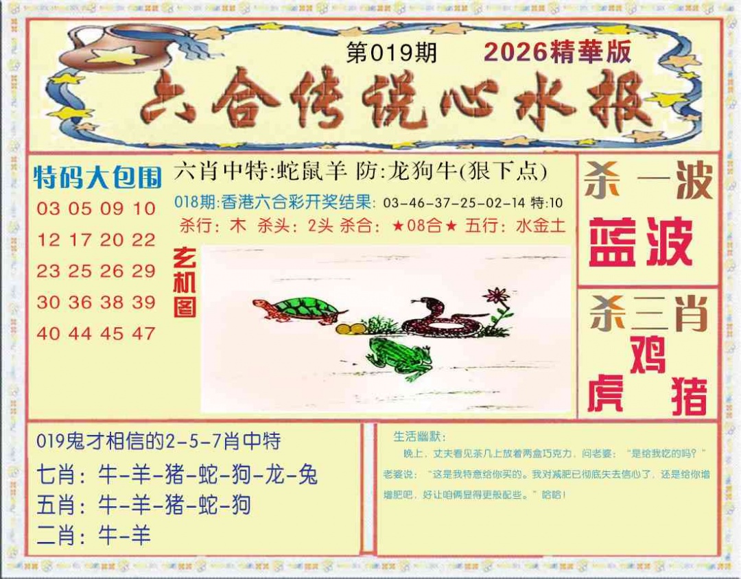 019期六合传说(心水版)[图]