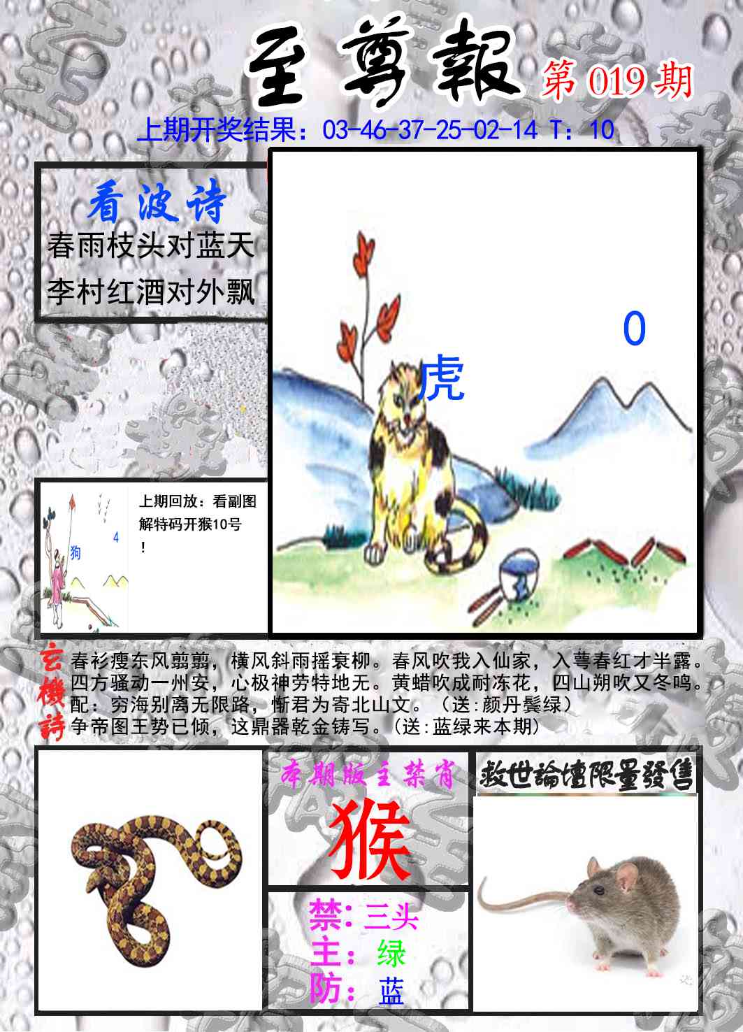 019期至尊报[图]