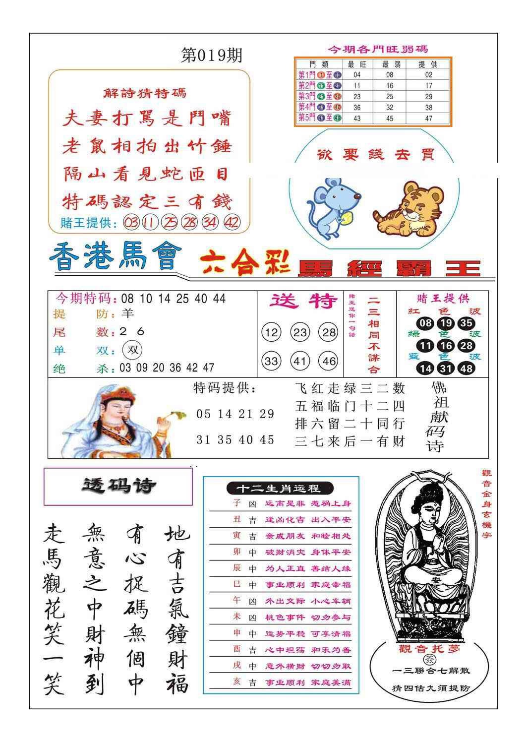 019期马经霸王[图]