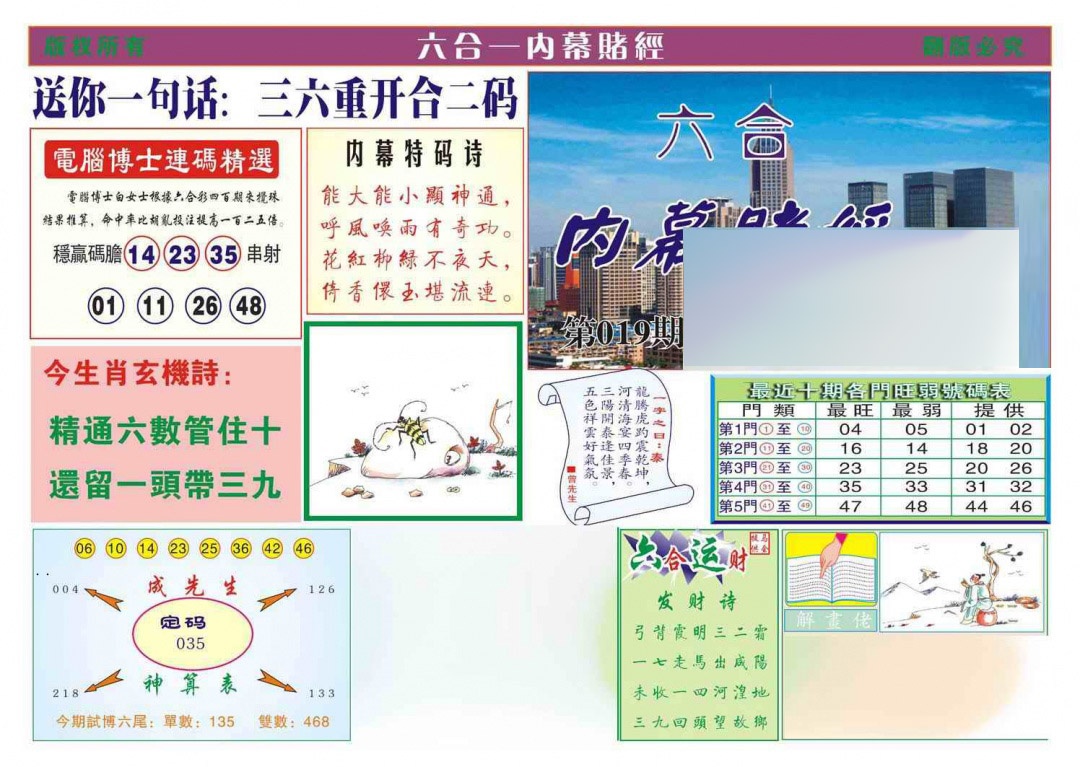 019期内幕赌经[图]