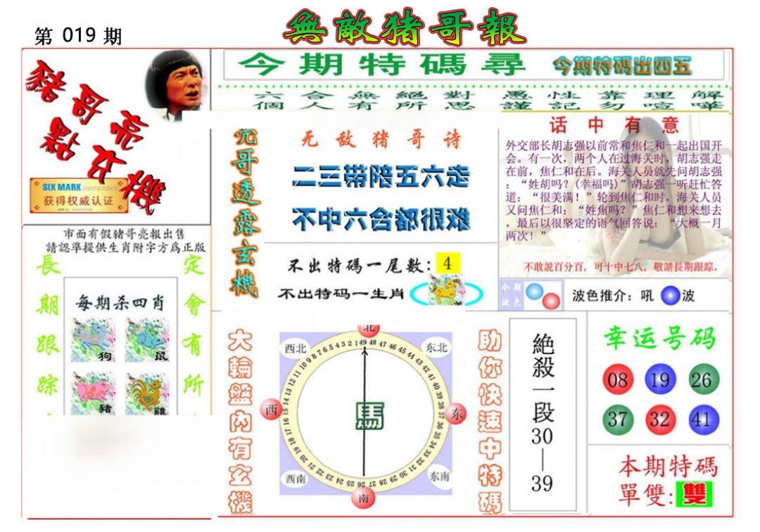 019期无敌猪哥报[图]