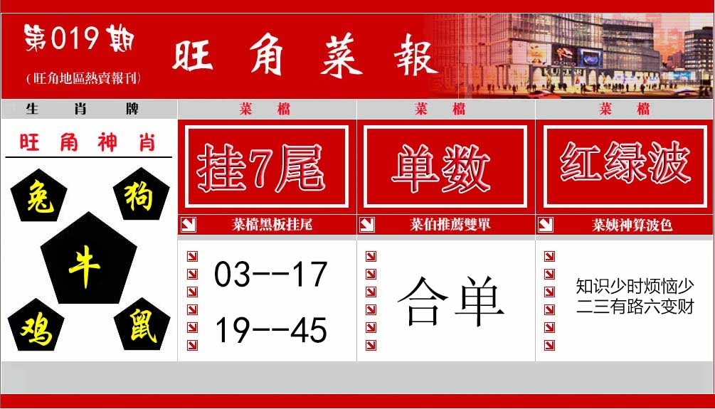 019期旺角菜报[图]