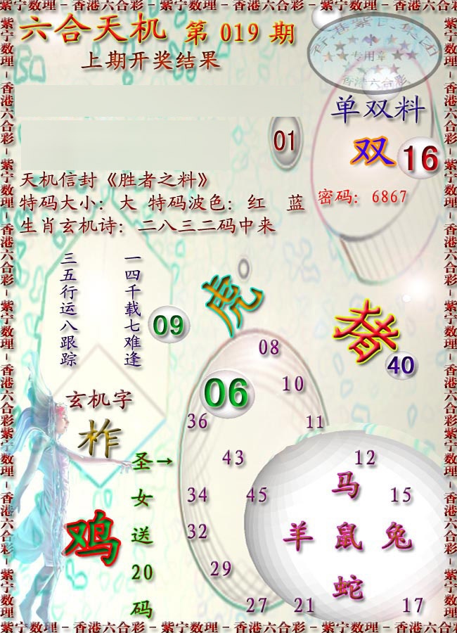 019期天机报[图]