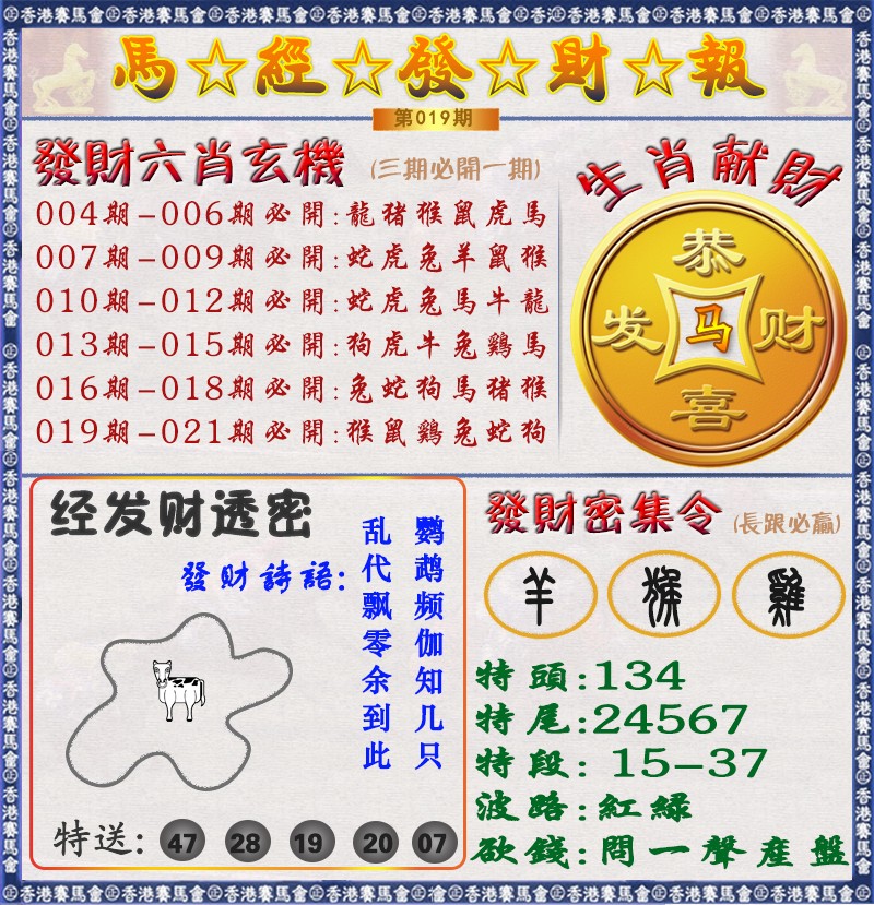 019期马经发财报（荐）[图]