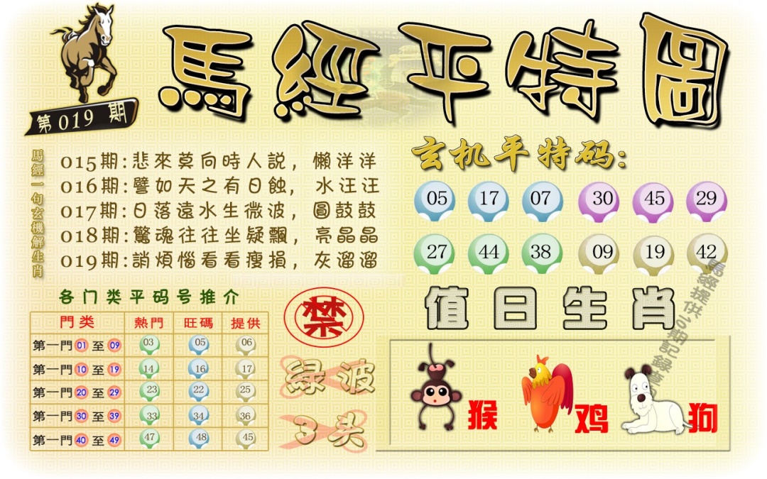 019期马经平特图（荐）[图]