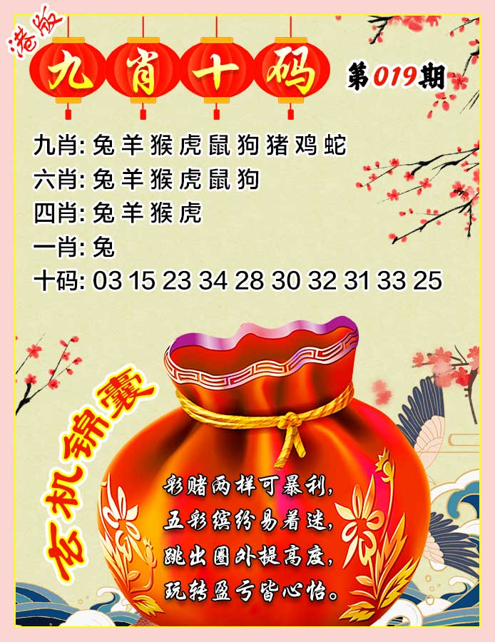 019期九肖十码[图]